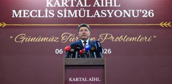 Adalet Bakanı Tunç, Kartal AİHL Meclis Simülasyonu programında konuştu Açıklaması