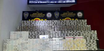 Adana'da 14 bin paket kaçak sigara ele geçirildi