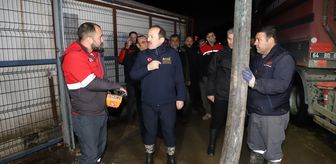 AFAD Başkanı Pehlivan, Uşak'ta derenin taştığı bölgede incelemelerde bulundu Açıklaması