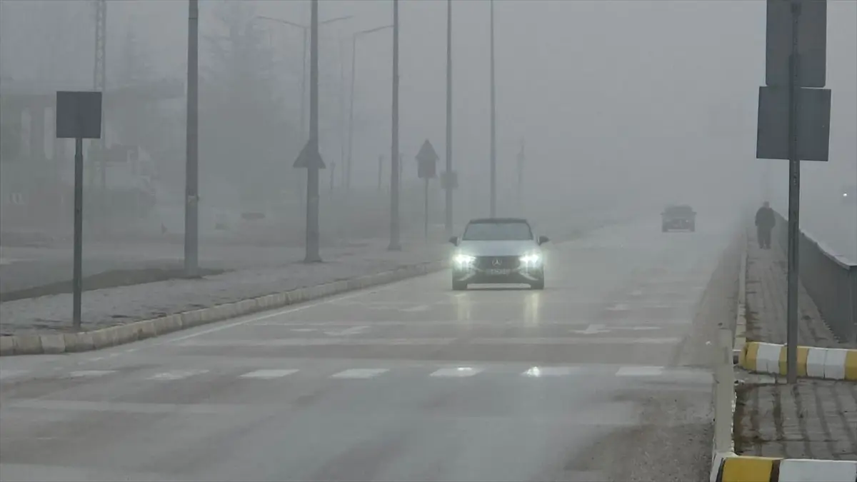 Amasya'da sis etkili oldu