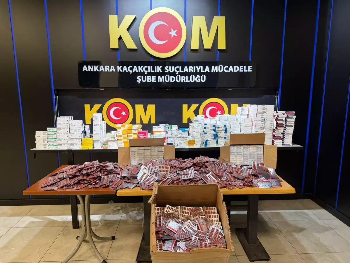 Ankara'da 15 milyon lira değerinde kaçak ilaç ele geçirildi