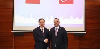 Bakan Kacır, Çin Uluslararası Ticareti Geliştirme Konseyi Başkanı Ren Hongbin ile bir araya geldi Açıklaması
