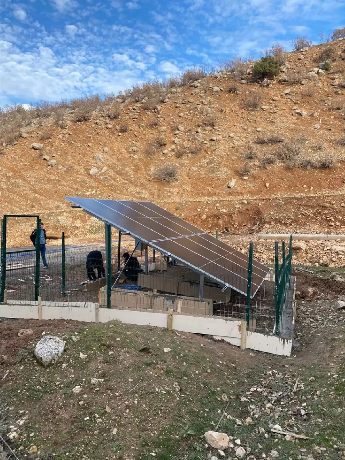 Batman'da hayvanların su ihtiyacı güneş enerjisiyle karşılandı