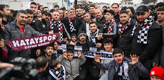 Beşiktaş Kulübü Başkanı Adalı, Hatay'da depremzedelerle bir araya geldi