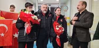Bulgaristan'daki şampiyonada altın madalya kazanan milli atıcı, Samsun'a döndü