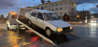 Burdur'da otomobilin çarptığı yaya yaralandı