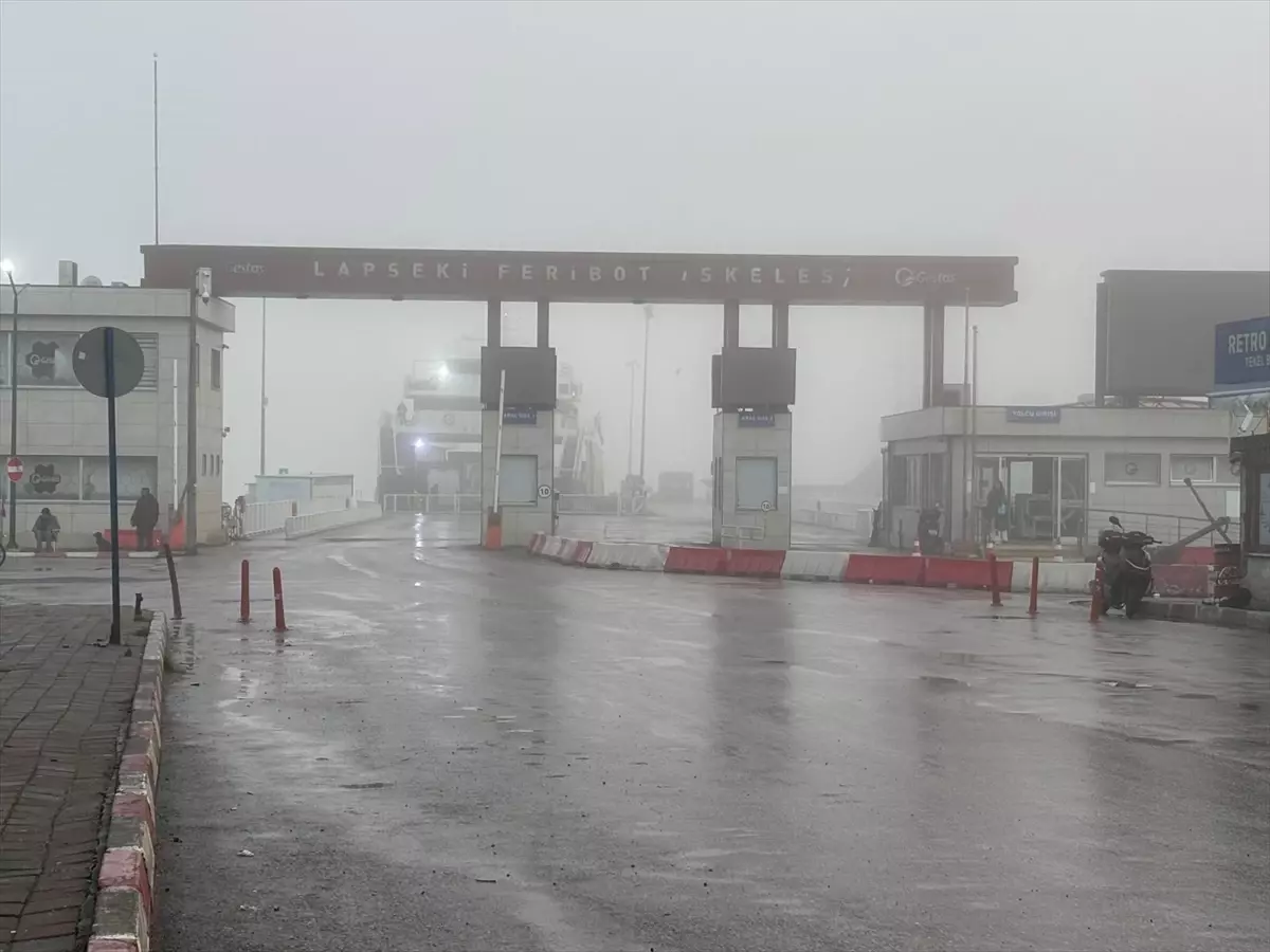 Çanakkale Boğazı sis nedeniyle transit gemi geçişlerine kapatıldı