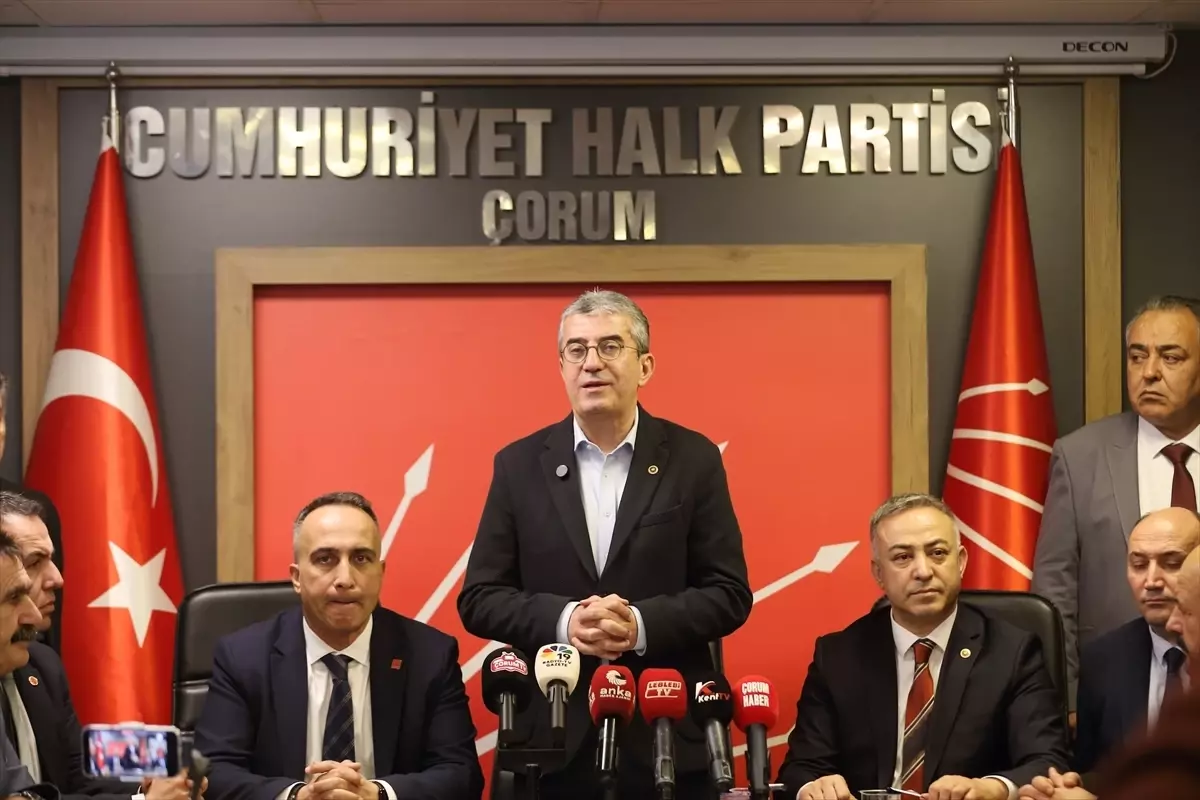CHP Grup Başkanvekili Günaydın, Çorum'da konuştu Açıklaması