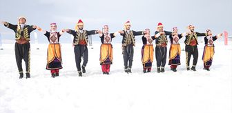 Çıldır Gölü'nde 'Buz Şenliği' düzenlendi