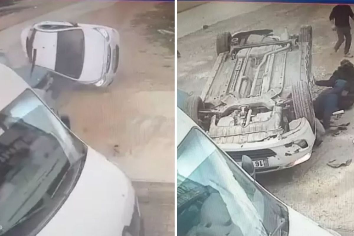 Çocuk sürücünün kullandığı otomobil, 3 araca çarpıp takla attı! Çok sayıda yaralı var