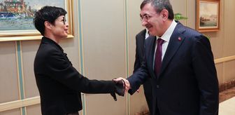 Cumhurbaşkanı Yardımcısı Yılmaz, AB Komisyonunun Genişlemeden Sorumlu Üyesi Kos'u kabul etti Açıklaması