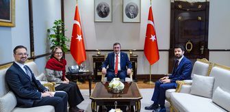 Cumhurbaşkanı Yardımcısı Yılmaz, Brezilya'nın Ankara Büyükelçisi Santos'u kabul etti Açıklaması
