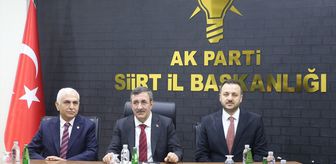 Cumhurbaşkanı Yardımcısı Yılmaz, Siirt Valiliğini ziyaret etti