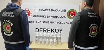 Dereköy Sınır Kapısı'nda 10 kilogram likit esrar ele geçirildi