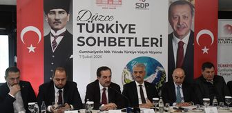 Düzce'de 'Türkiye Sohbetleri' toplantısı düzenlendi