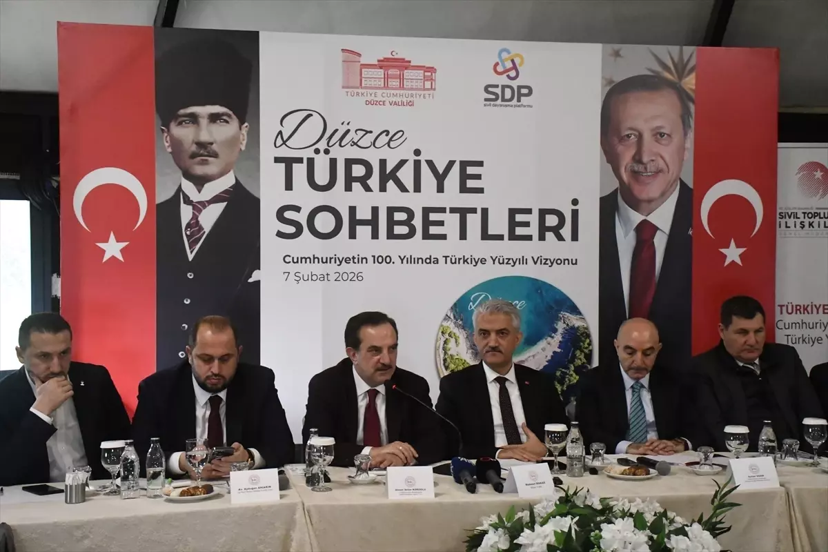 Düzce'de 'Türkiye Sohbetleri' toplantısı düzenlendi