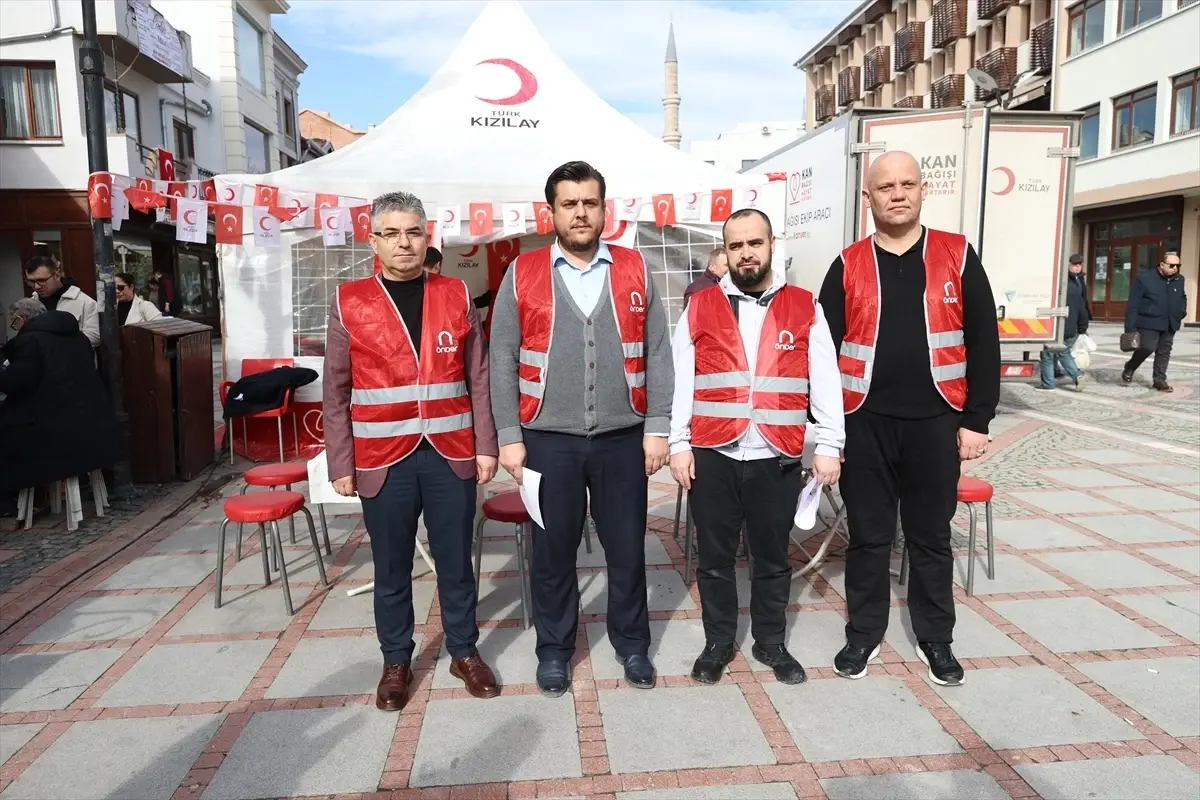 Edirne'de kan bağışı kampanyası düzenlendi