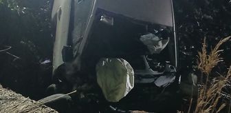 Edirne'de şarampole devrilen otomobildeki 2 kişi öldü