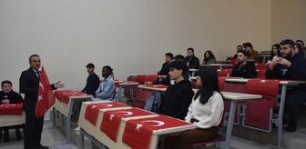 Gümüşhane Üniversitesi'nde ilk ders Türk bayrağı temasıyla işlendi