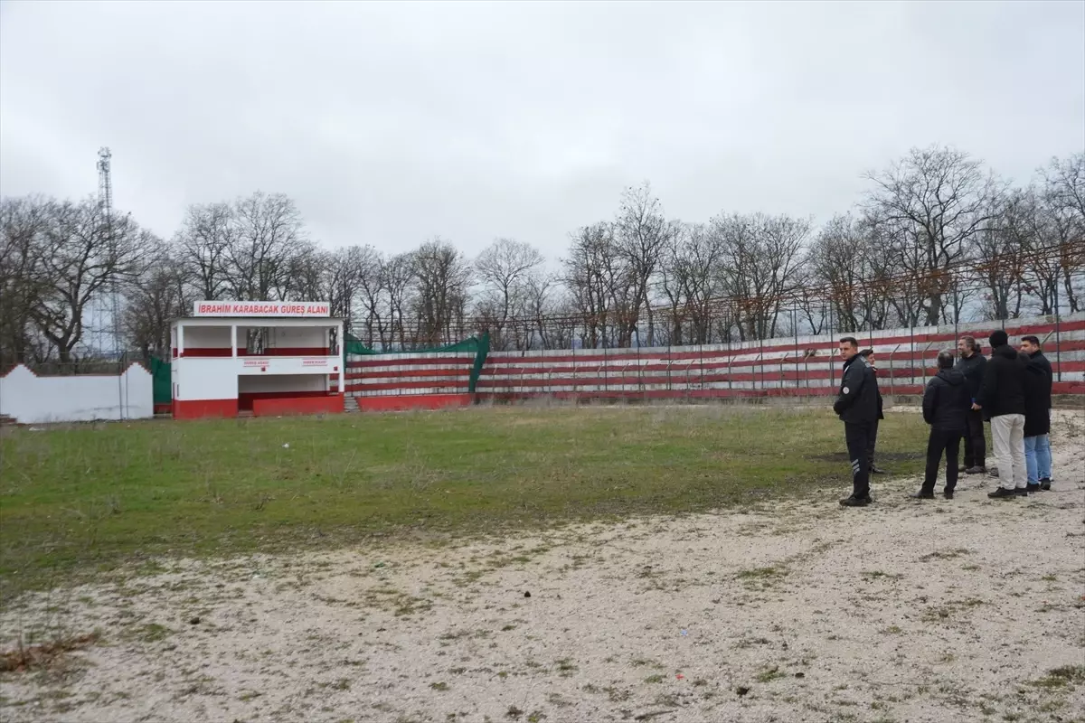 Havza'da yenilenecek güreş alanı için ön inceleme yapıldı