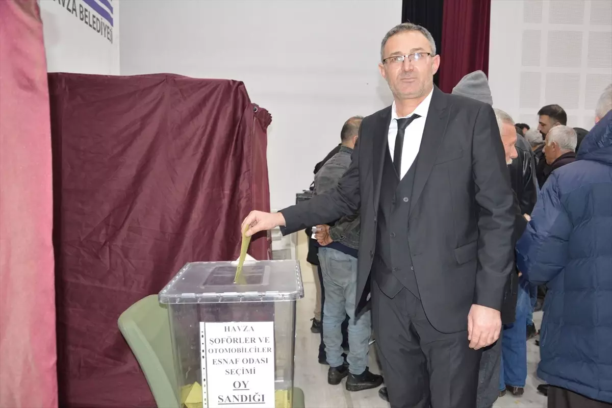 Havza Şoförler ve Otomobilciler Esnaf Odası Başkanlığına Pekbolat yeniden seçildi