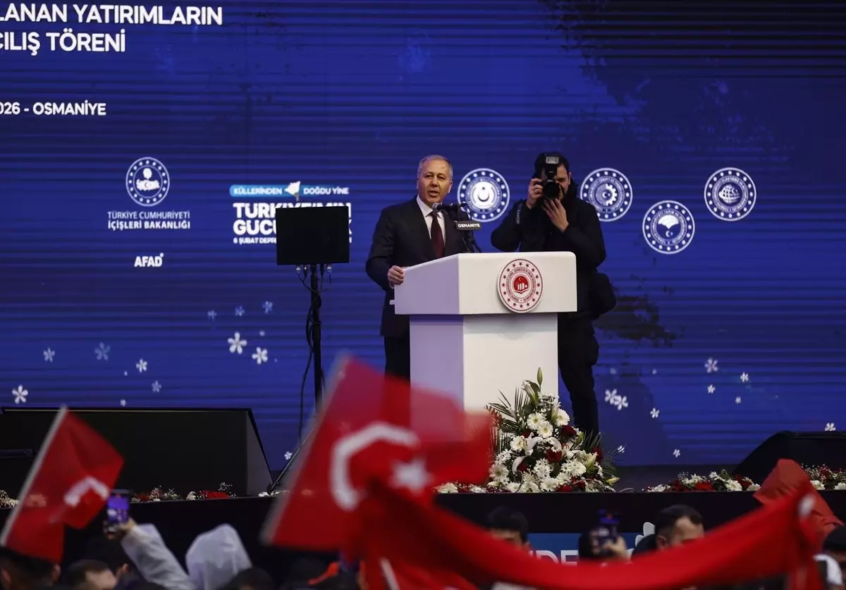 İçişleri Bakanı Yerlikaya, 6 Şubat Depremleri Anma Programı ve Toplu Açılış Töreni'nde konuştu Açıklaması