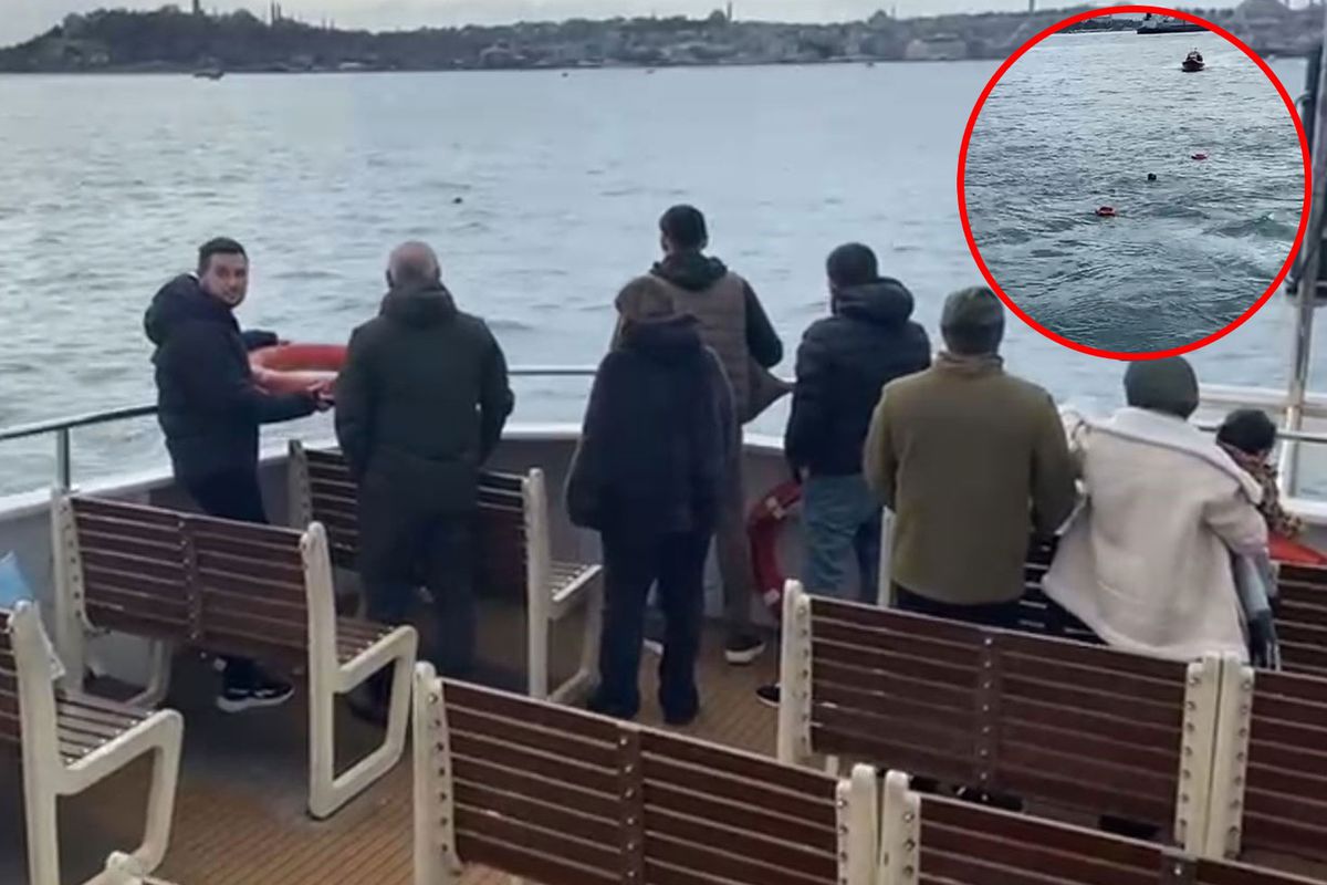 Vapurda panik anları! Görenler çığlık çığlığa bağırdı