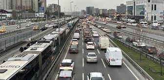 İstanbul'da trafik yoğunluğu yüzde 80'e kadar çıktı