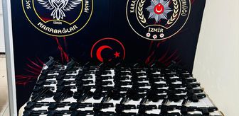 İzmir'de kümeste 124 ruhsatsız tabanca ele geçirildi