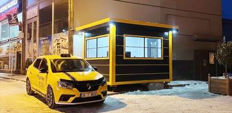 Karmod, Kars'ta üç ayrı nokta için taksi durağı kabinleri üretti