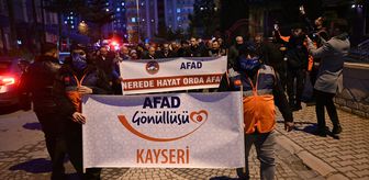 Kayseri'de 'sessiz yürüyüş' ve mahalle tahliye tatbikatı yapıldı