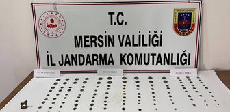 Mersin'de 125 sikke ve hayvan figürü ele geçirildi