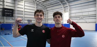 Milli badmintoncu Mert ve Gökay'ın hedefi Avrupa şampiyonluğu
