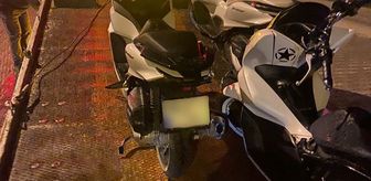 Muğla'da abartı egzozlu ve plakasız motosikletlerle yarışan 3 kişinin ehliyeti iptal edildi