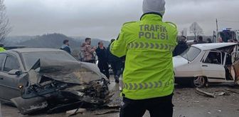 Ordu'da otomobillerin çarpışması sonucu 2 kişi yaralandı