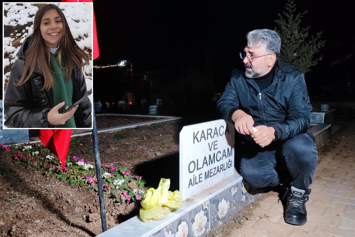 Saat 04.17'de mezar başında gözyaşlarına boğuldu