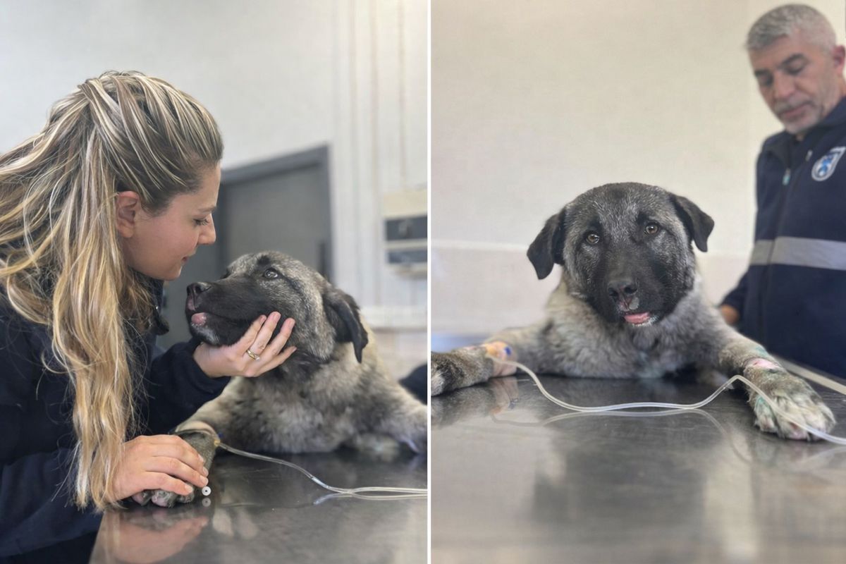 Kamyonetin arkasında ölüme sürüklenen köpeği Seren Serengil sahiplendi
