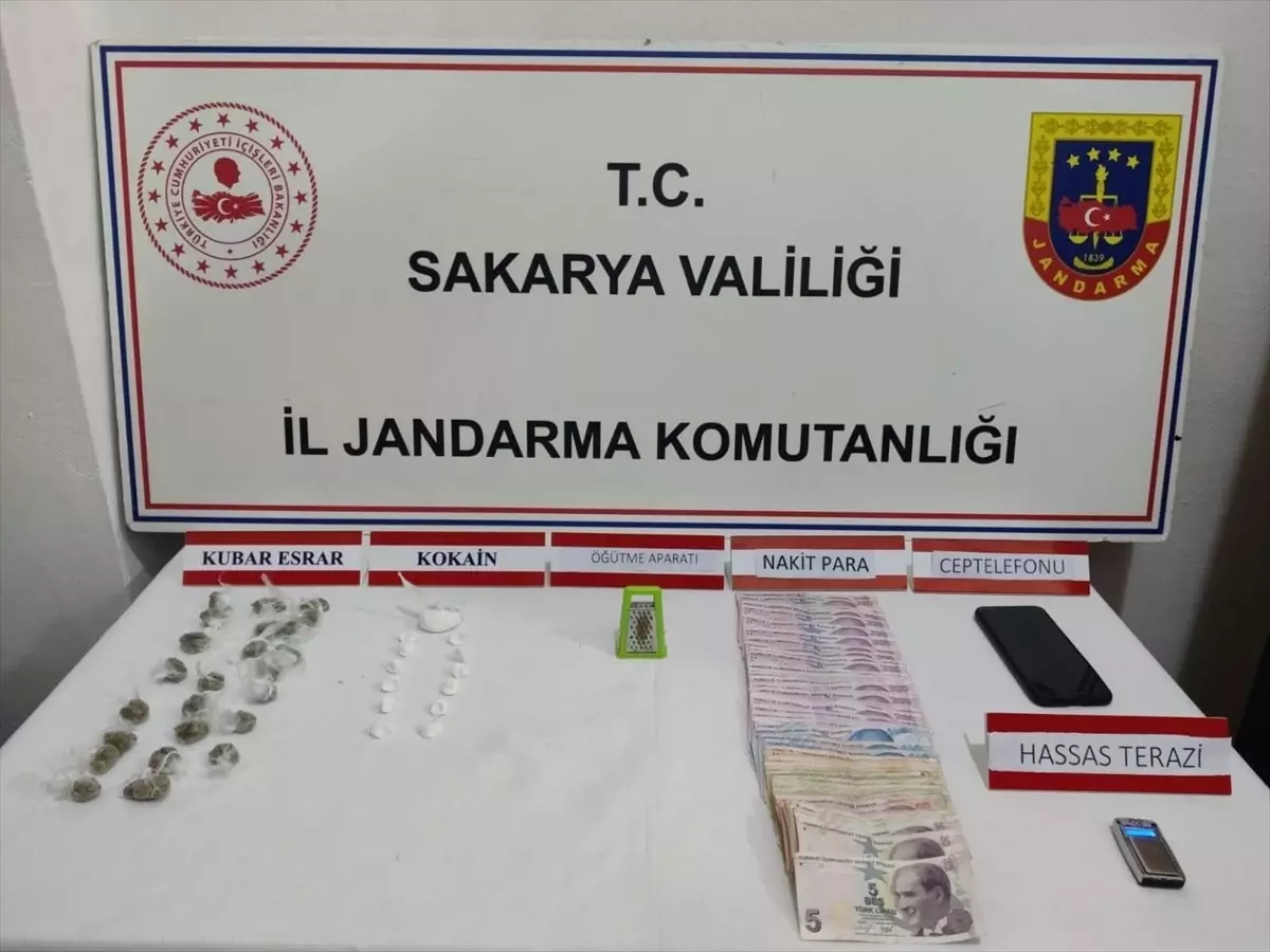 Sakarya'da düzenlenen uyuşturucu operasyonunda 1 şüpheli tutuklandı