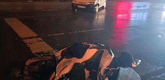 Samsun'da Kamyonet ile Motosikletin Çarpıştığı Kaza Güvenlik Kameralarına Yansıdı
