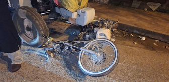Samsun'da otomobille çarpışan motosikletin sürücüsü yaralandı