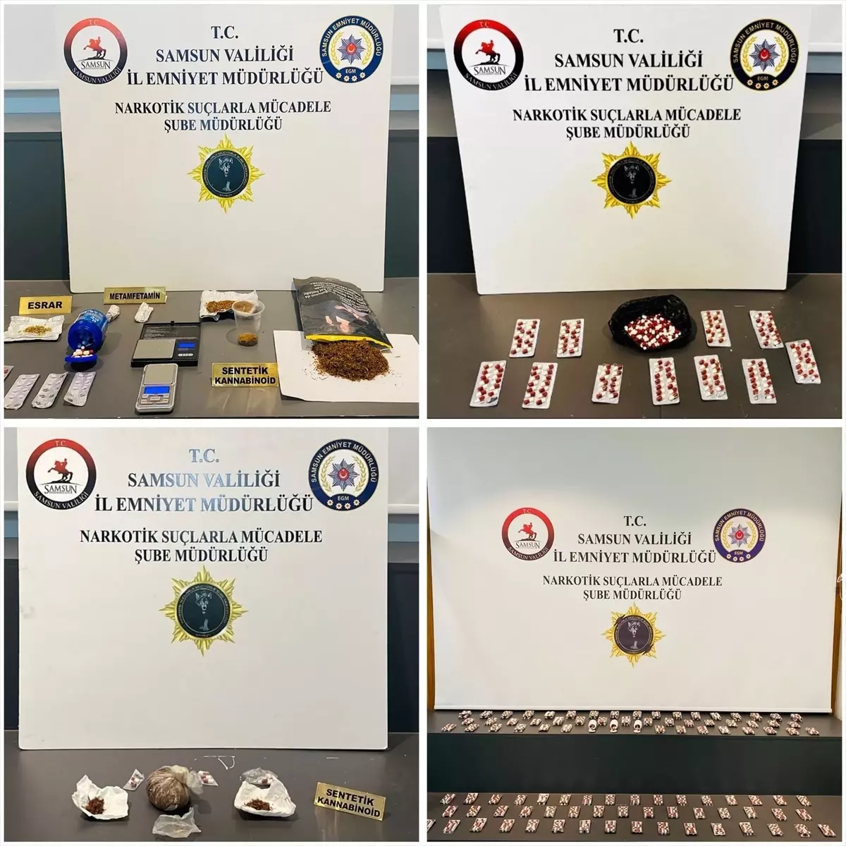 Samsun'da uyuşturucu operasyonlarında 6 zanlı yakalandı