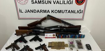 Samsun'da uyuşturucu ve silah kaçakçılığı operasyonunda 3 zanlı yakalandı