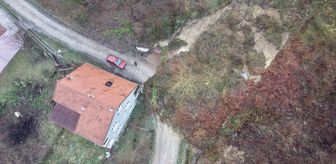 Sinop'ta heyelan nedeniyle köy yolu ulaşıma kapandı