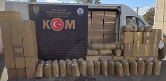 Sivas'ta 840 bin kaçak makaron ile tütün mamulleri ele geçirildi