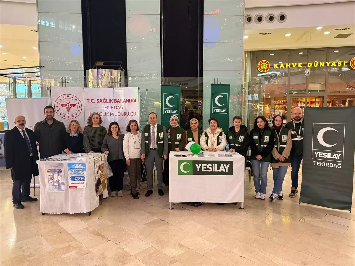 Tekirdağ'da Dünya Sigarayı Bırakma Günü etkinliği düzenlendi