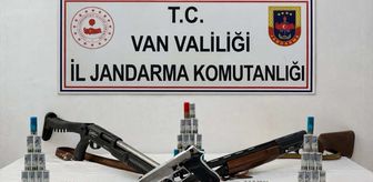 Van'da bir evde silah ele geçirildi
