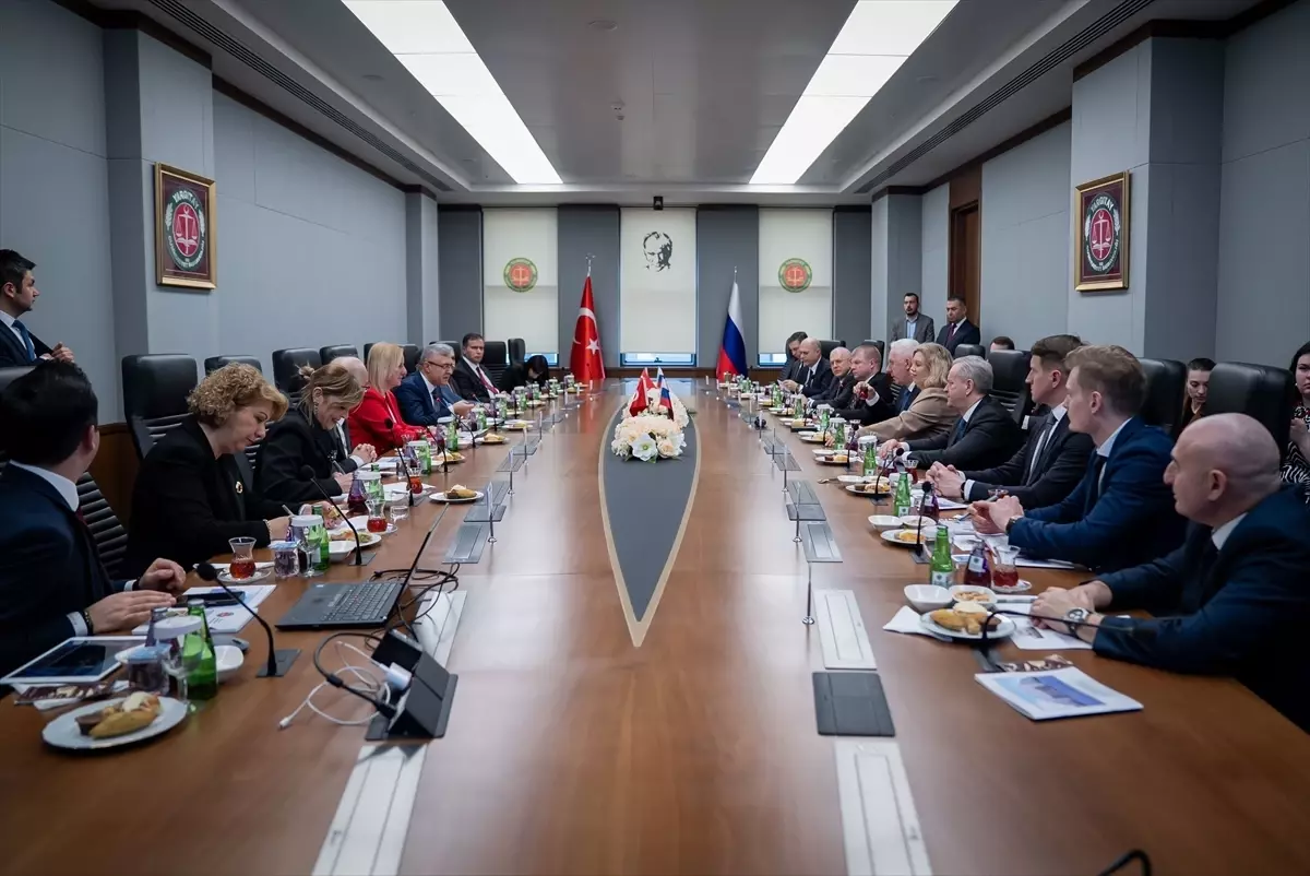 Yargıtay Cumhuriyet Başsavcısı Şentürk, Rusya Federasyonu Başsavcısı Vladimiroviç ile görüştü Açıklaması