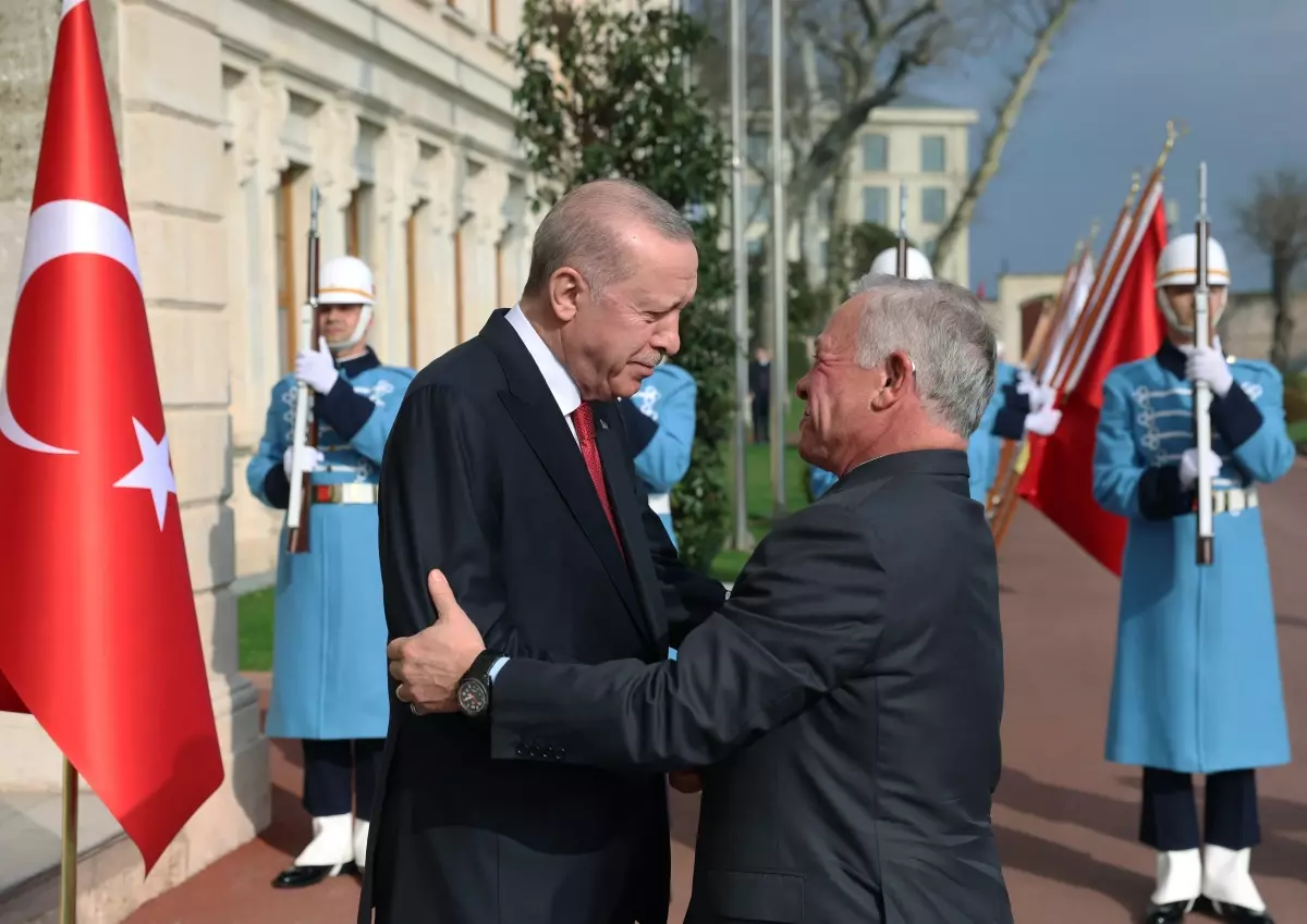 Cumhurbaşkanı Erdoğan, Ürdün Kralı 2'nci Abdullah ile İstanbul'da Görüştü