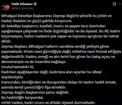 Belediye başkanını kıyafeti üzerinden hedef alan şahıs tutuklandı