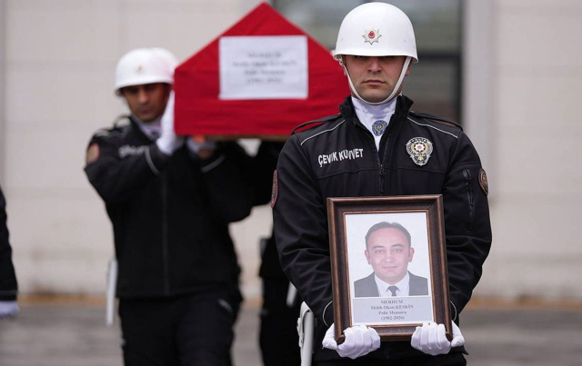 The TÜVTürk where the police officer was beaten to death is now truly on fire